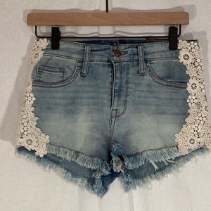 Mossimo Denim and Lace Shorts